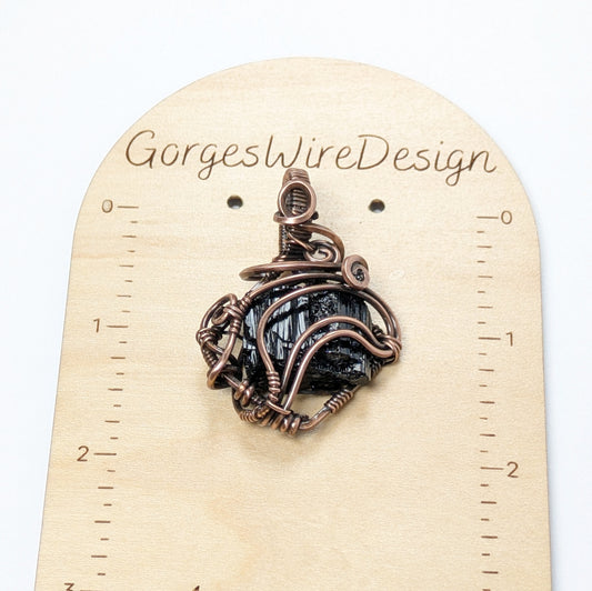 Rough Black Tourmaline Pendant