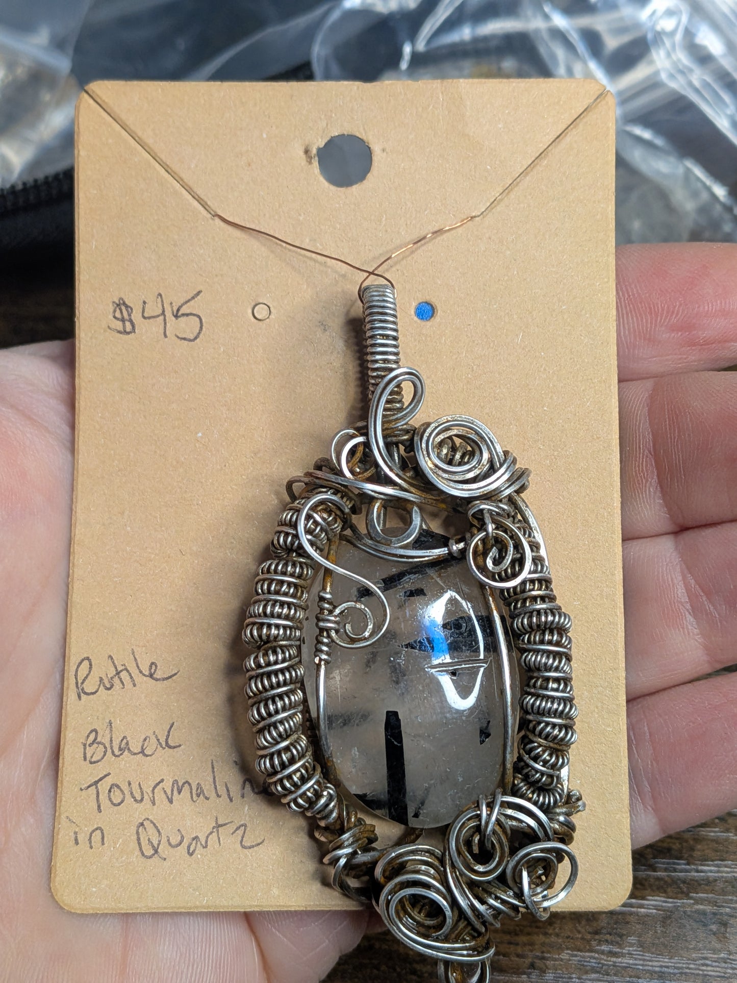 *Clearance* Rutilated Pendant in Silver