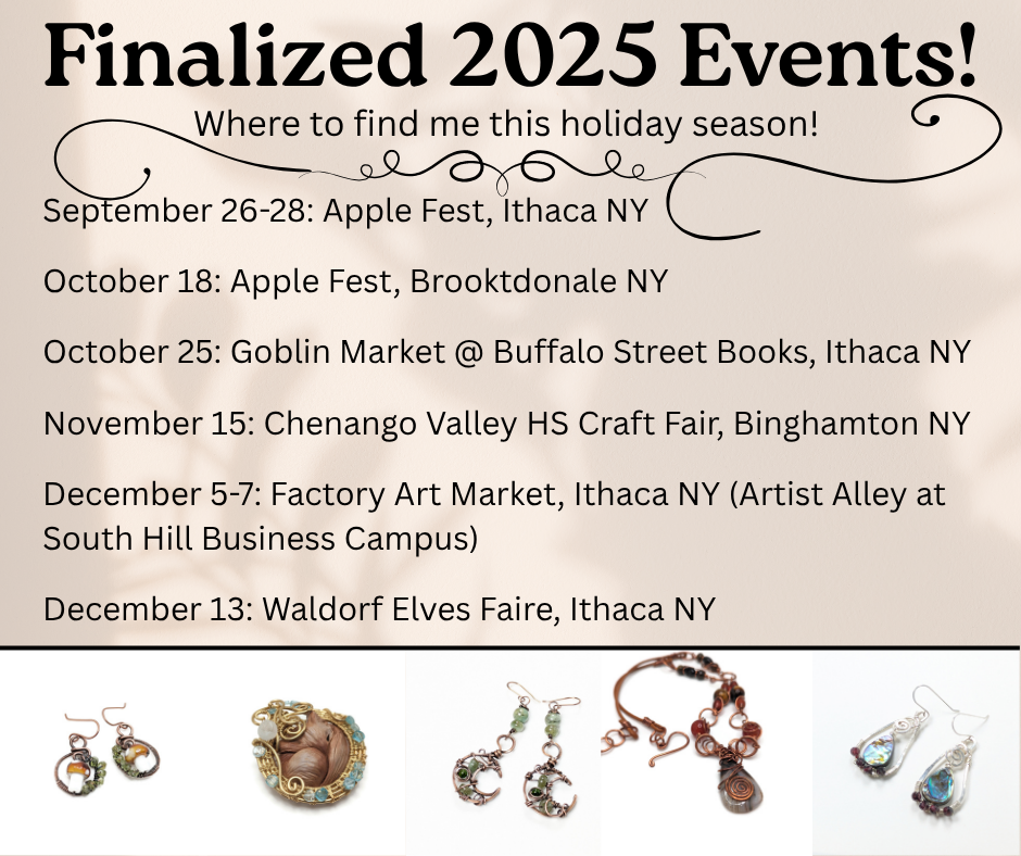 Finalized 2025 Events!