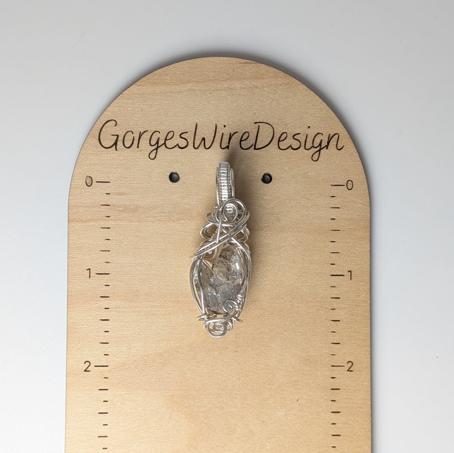 Double Terminated Herkimer Diamond Pendant