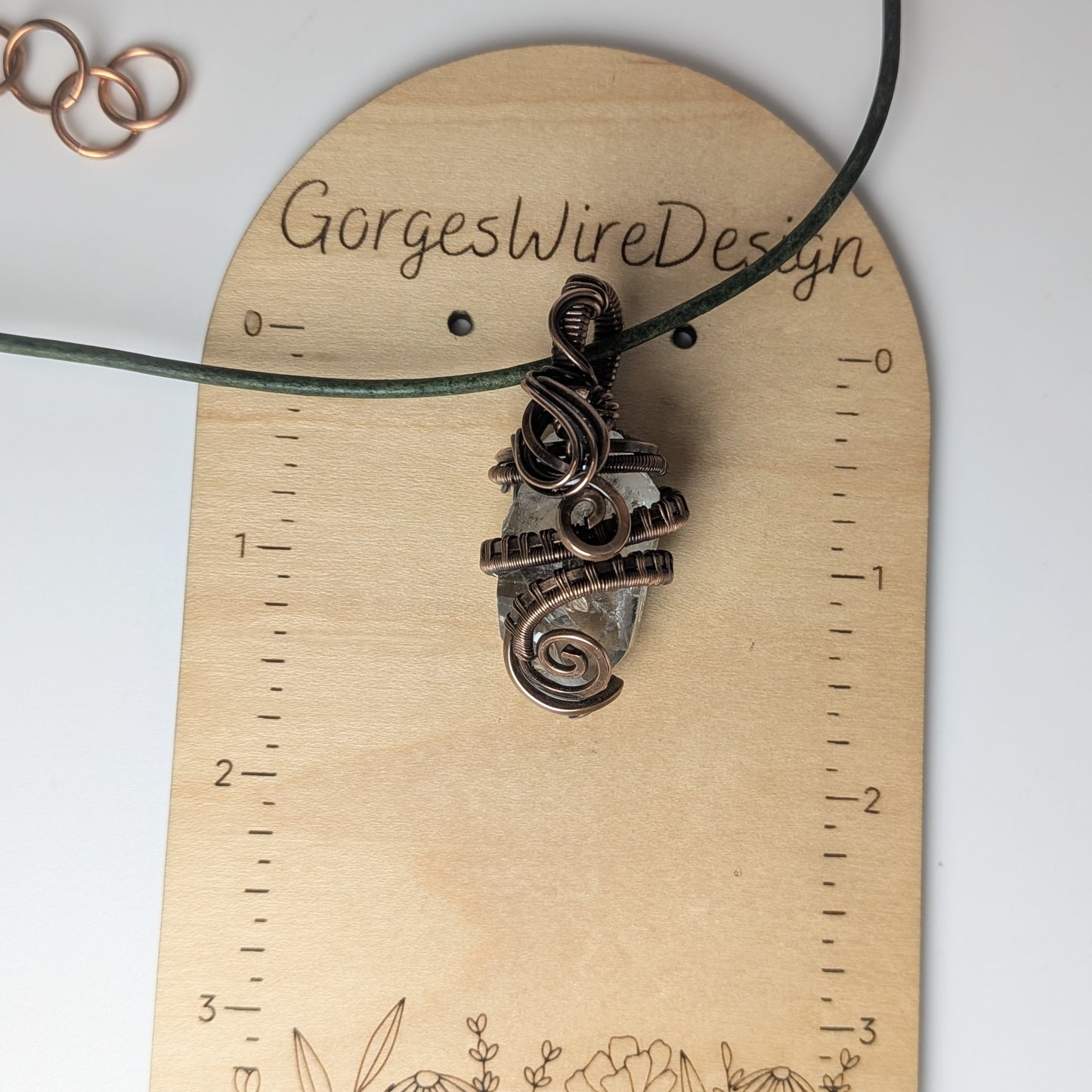 Woven Crystal Pendant Necklace