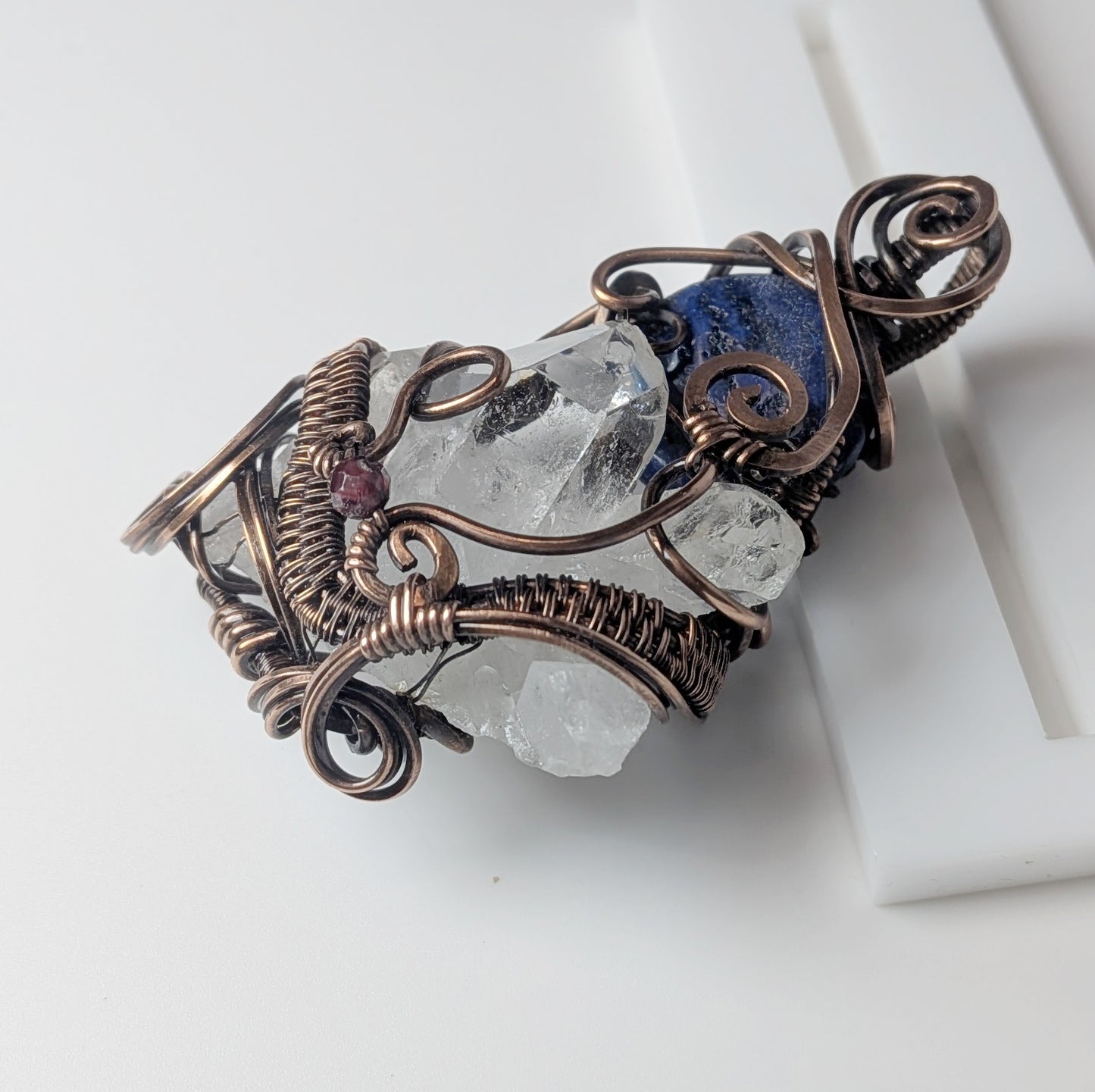 Crystal Lapis Pendant