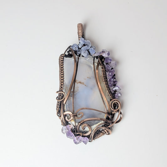 Purple Chalcedony Pendant