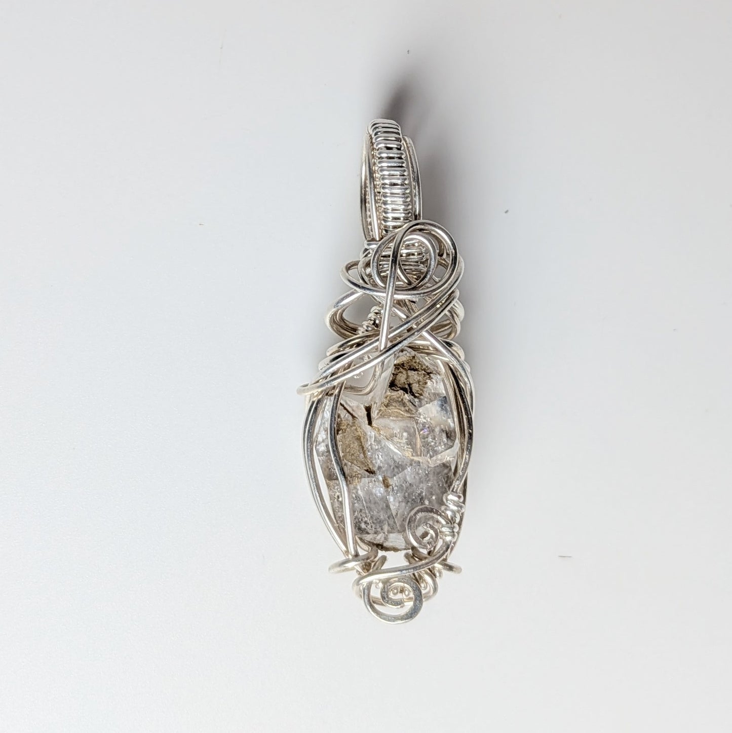 Double Terminated Herkimer Diamond Pendant