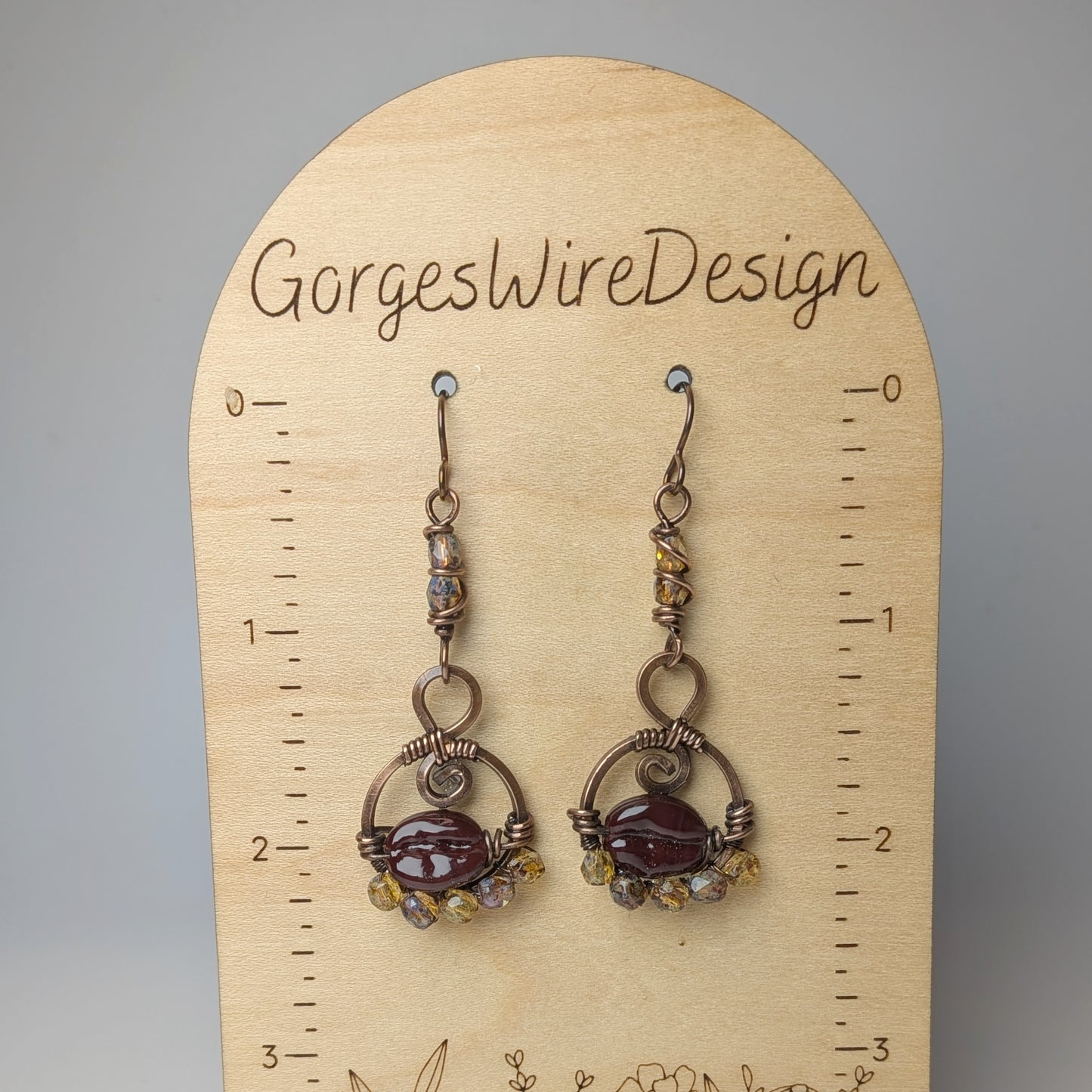 Coffee Bean Earrings