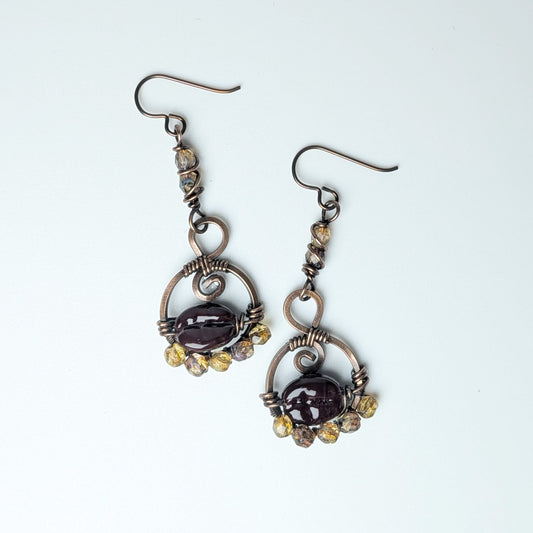Coffee Bean Earrings