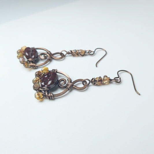 Coffee Bean Earrings