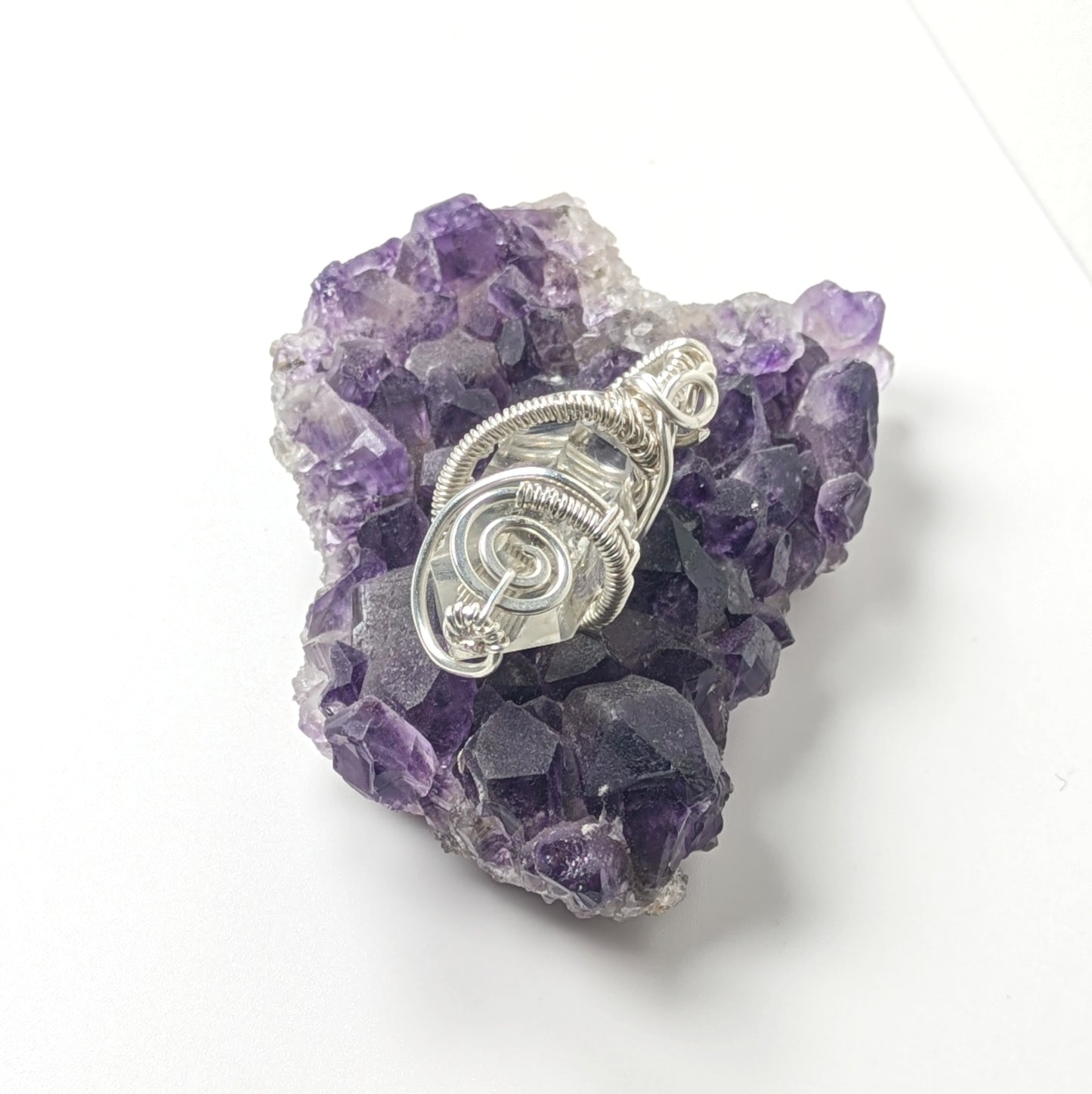 Double Terminated Crystal Pendant