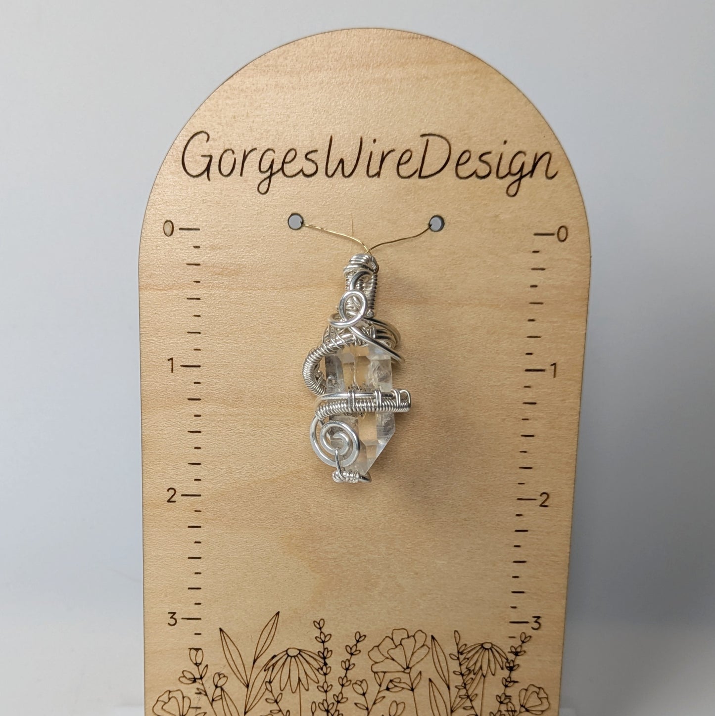 Double Terminated Crystal Pendant