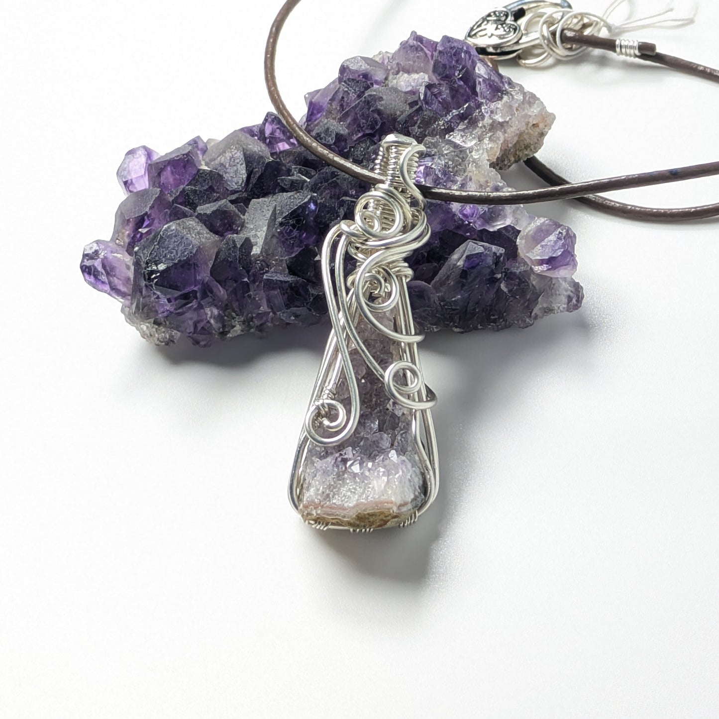 Druzy Amethyst Geode Necklace