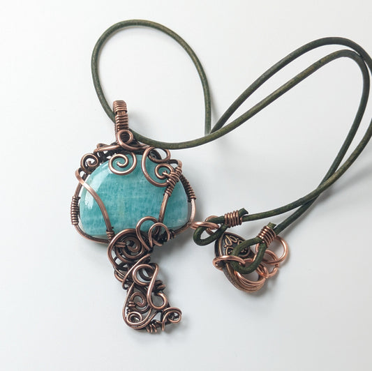 Amazonite Mushroom Necklace