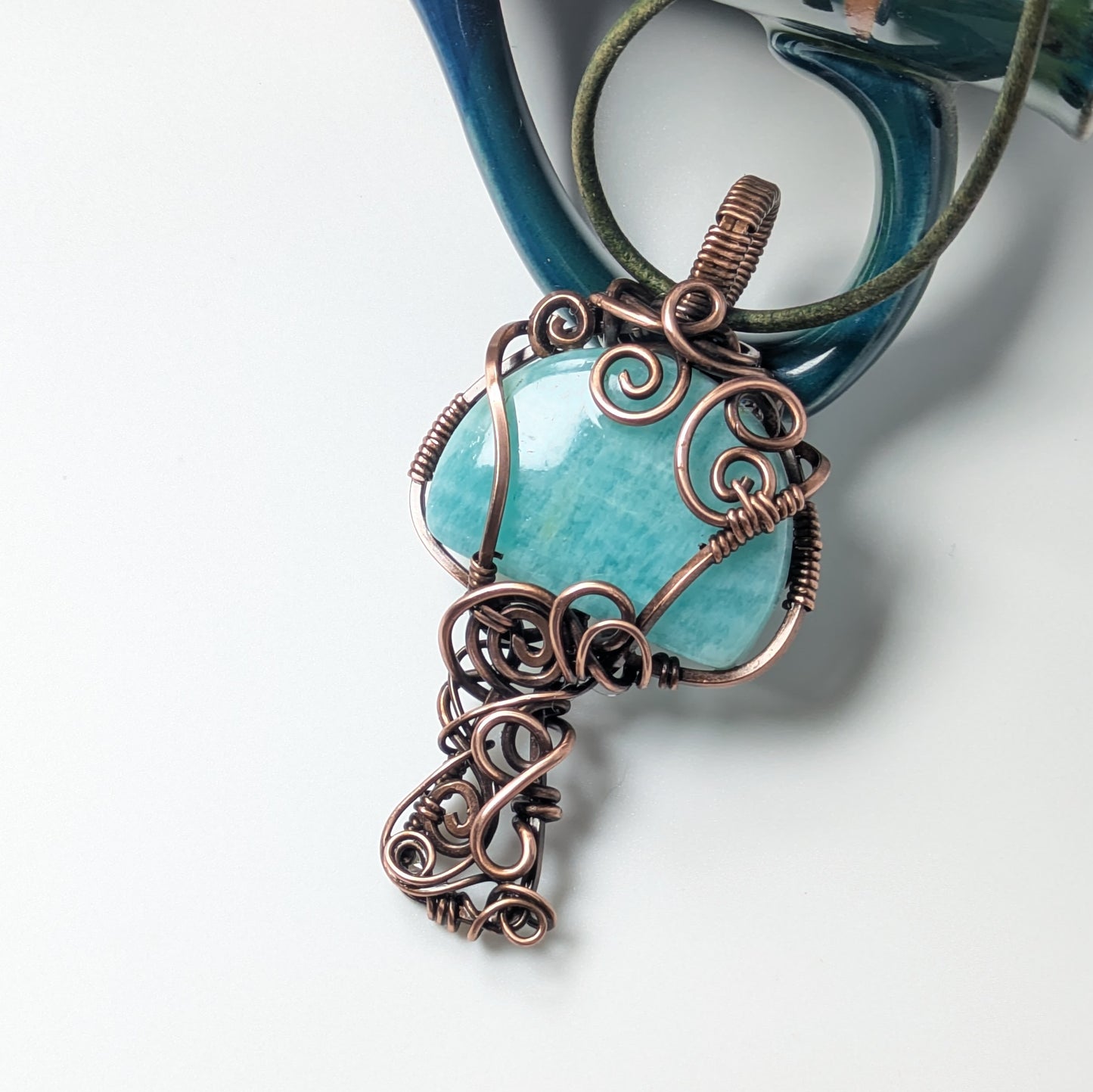 Amazonite Mushroom Necklace