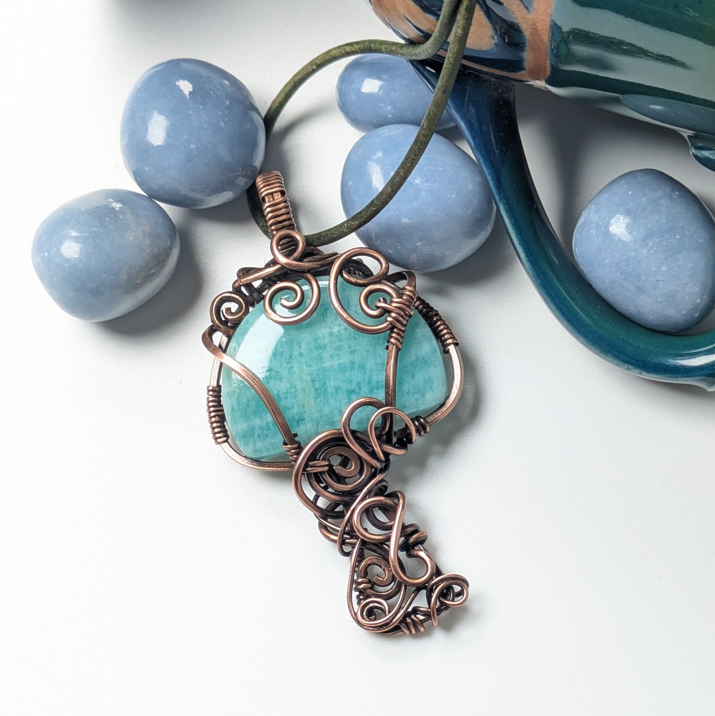 Amazonite Mushroom Necklace