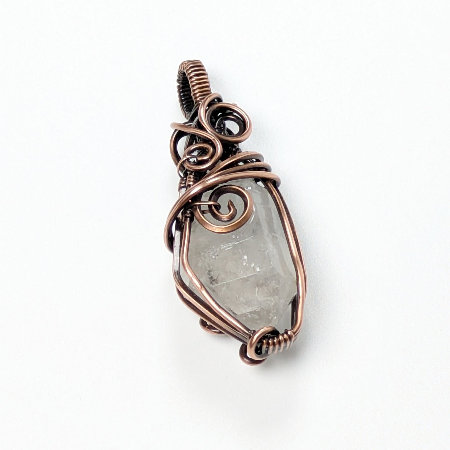 Reversible Quartz Crystal Pendant