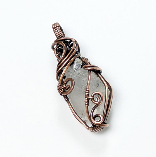 Reversible Quartz Crystal Pendant