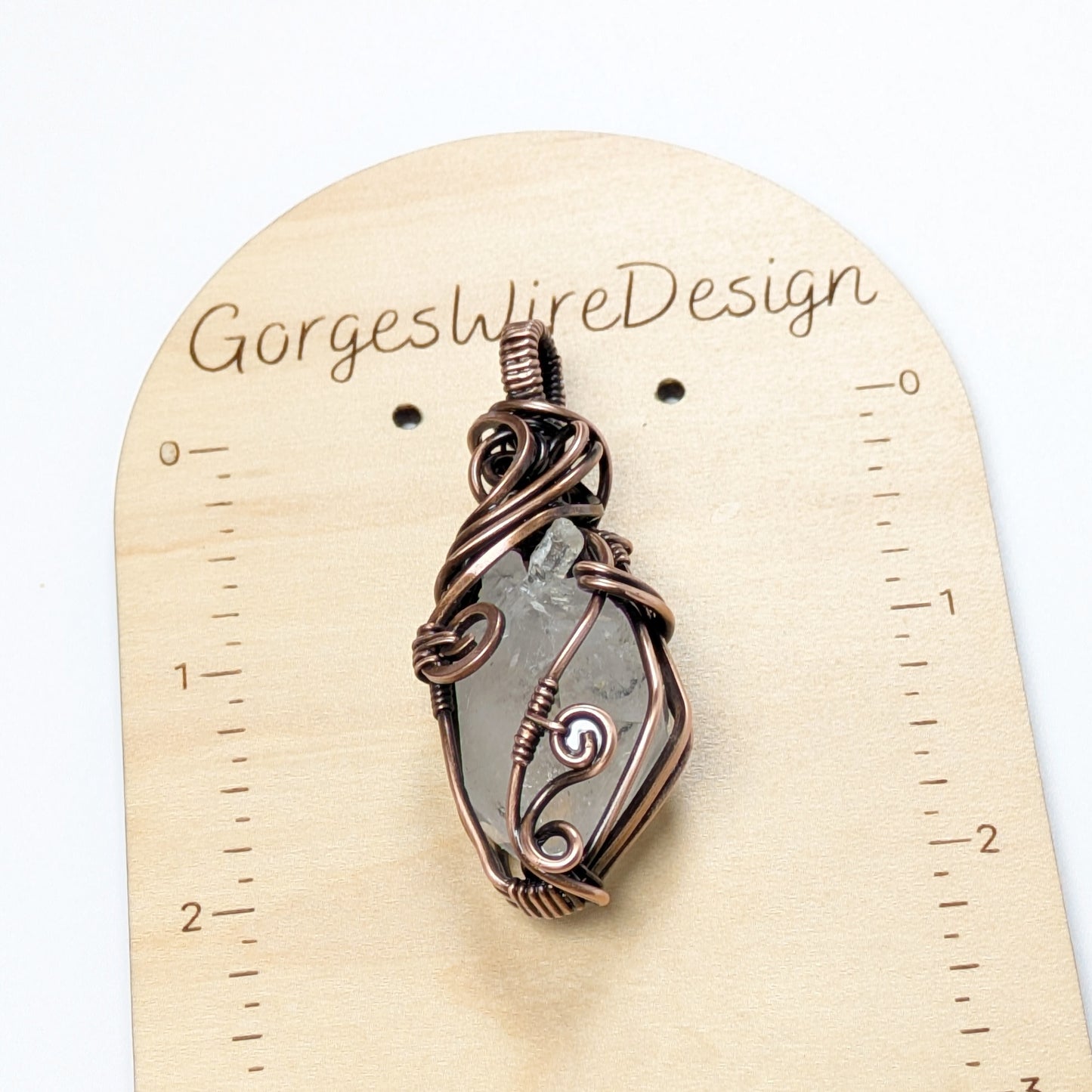 Reversible Quartz Crystal Pendant