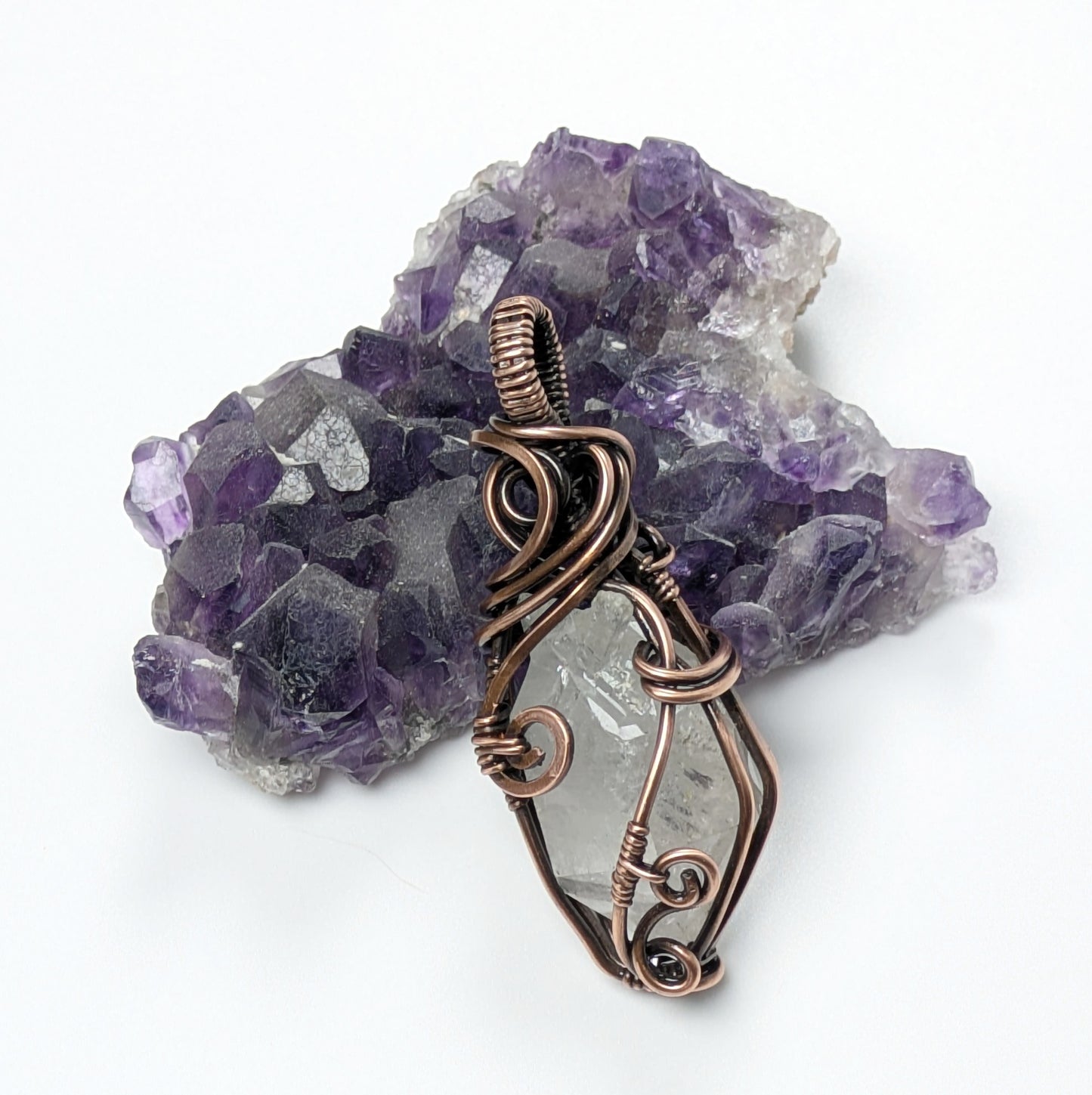 Reversible Quartz Crystal Pendant