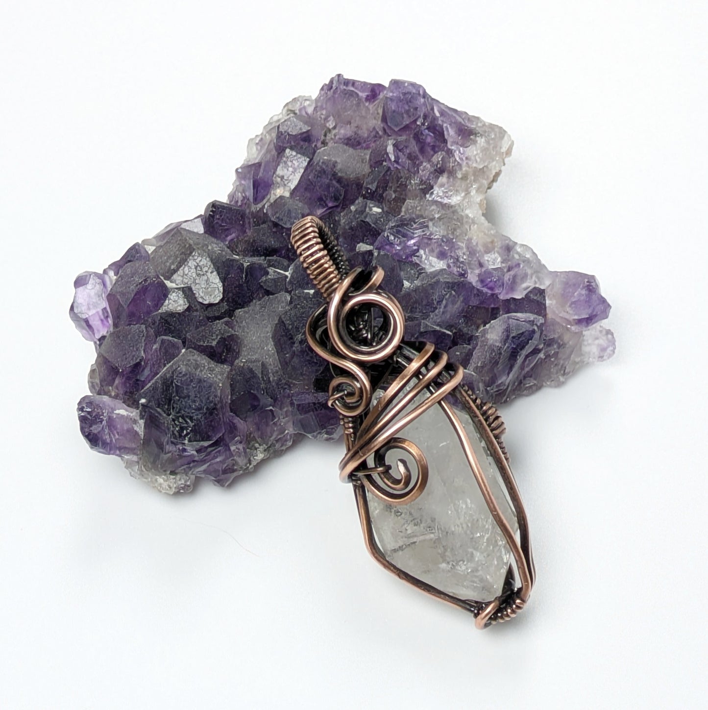 Reversible Quartz Crystal Pendant