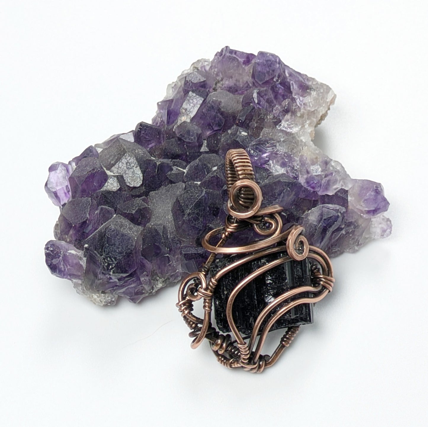 Rough Black Tourmaline Pendant