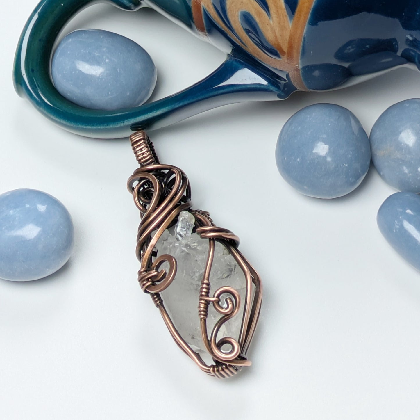 Reversible Quartz Crystal Pendant