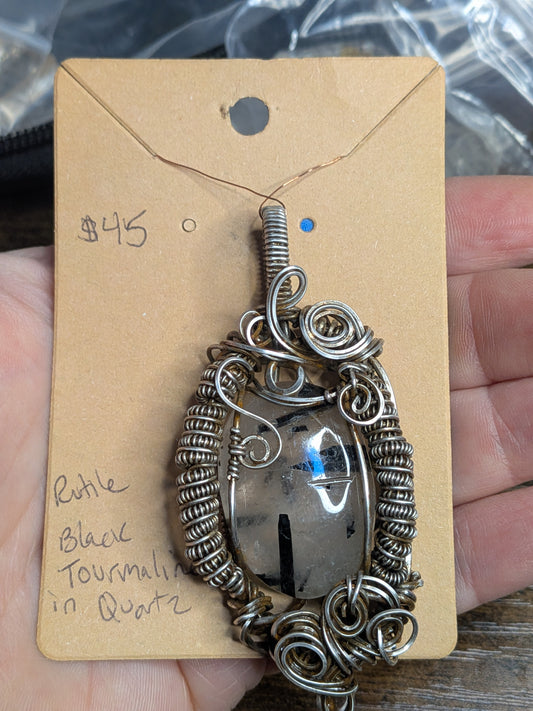 *Clearance* Rutilated Pendant in Silver