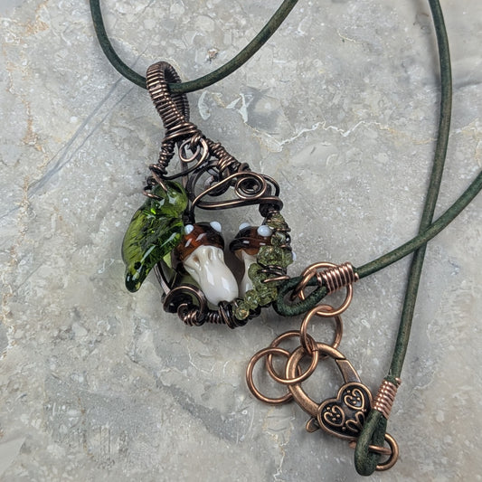 Whimsical Mushroom Necklace