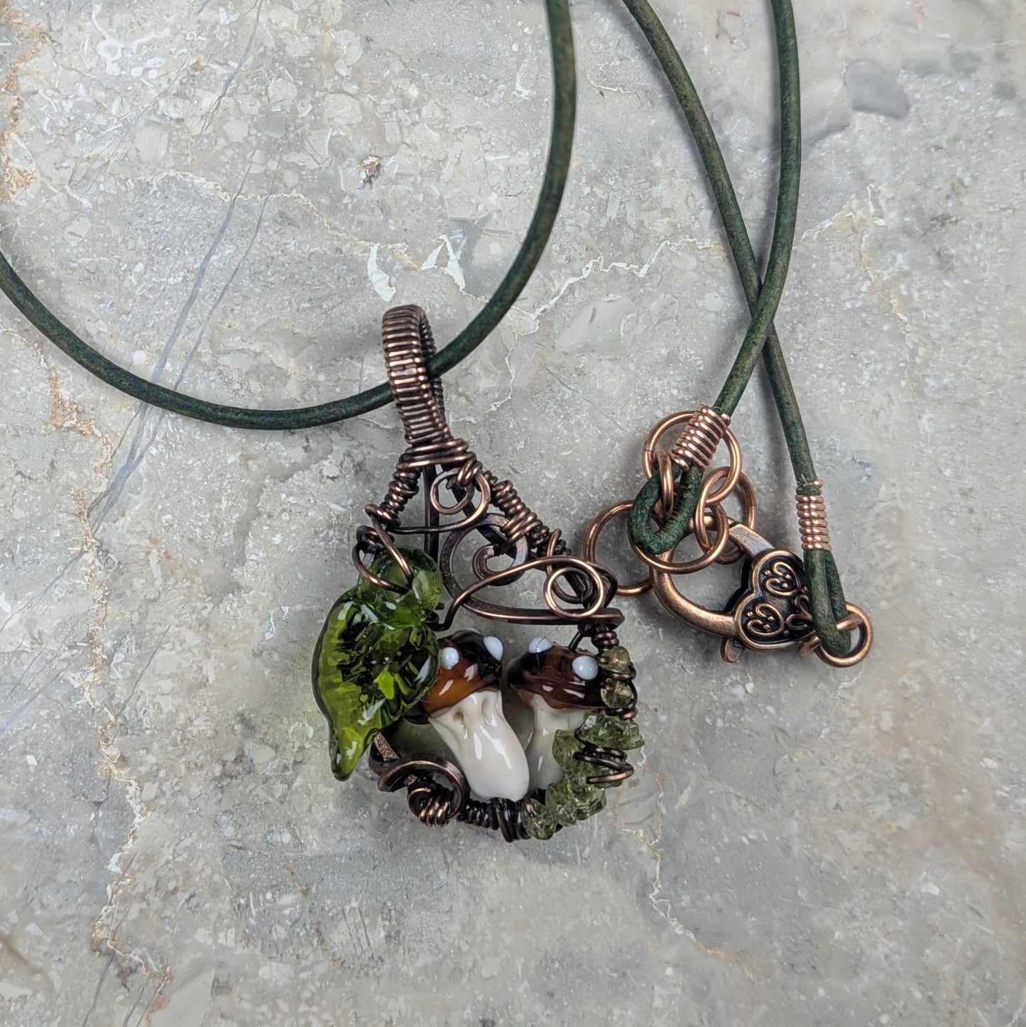 Whimsical Mushroom Necklace