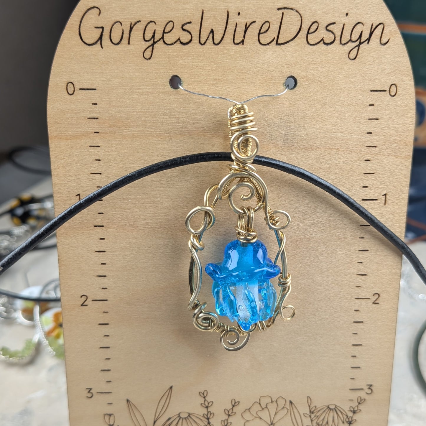 Blue Jellyfish Necklace